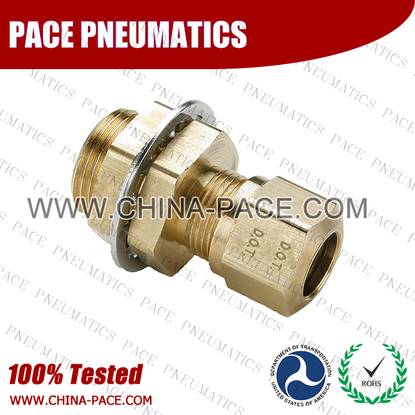 Female Bulkhead NTA DOT air brake compression female bulkhead fittings